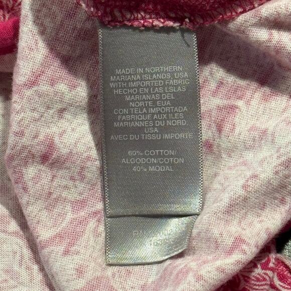 Liz Claiborne Top Cottage Boho Coquette Romantic Floral Feminine Prairie Pink XL - Picture 4 of 7
